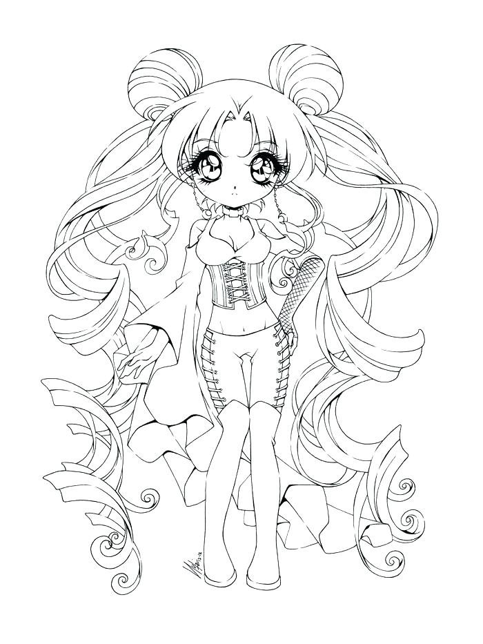 Cute Chibi Coloring Pages - Free Printable Chibi Coloring Pages For