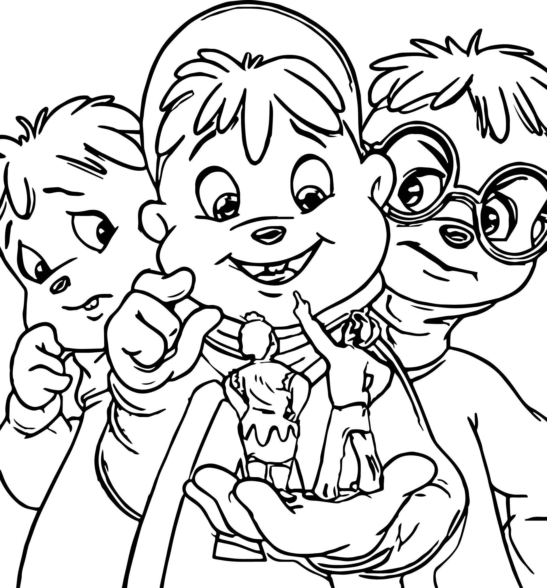 Chipmunk Coloring Pages at GetDrawings | Free download