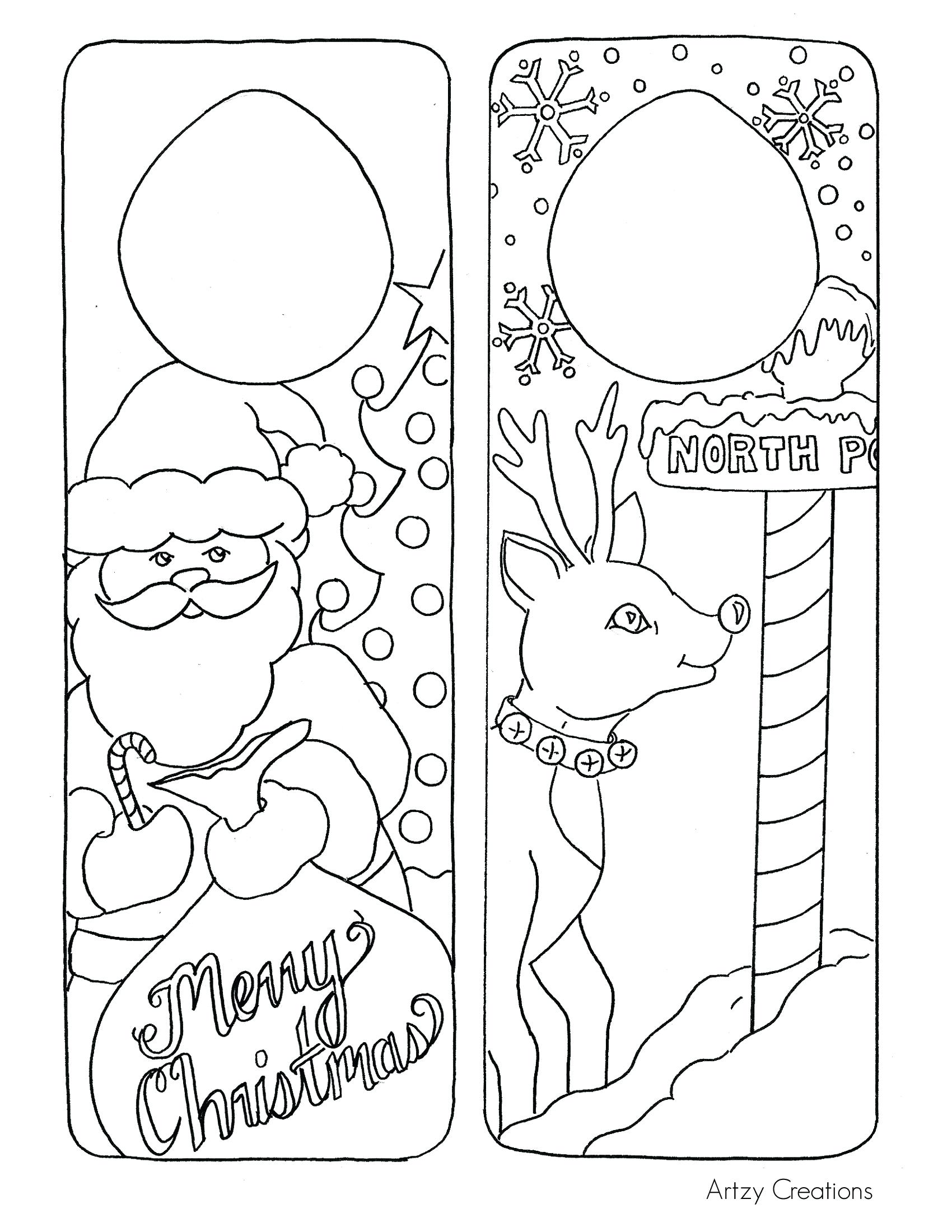 Free Christmas Card Coloring Printables Printable Templates