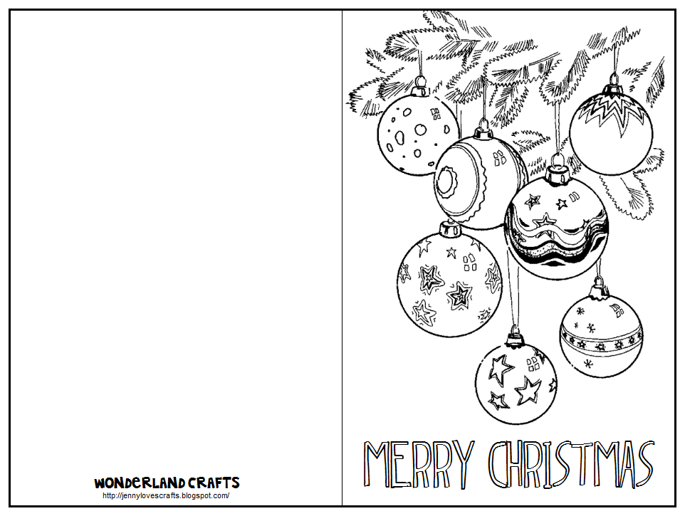 Free Printable Coloring Christmas Cards For Adults