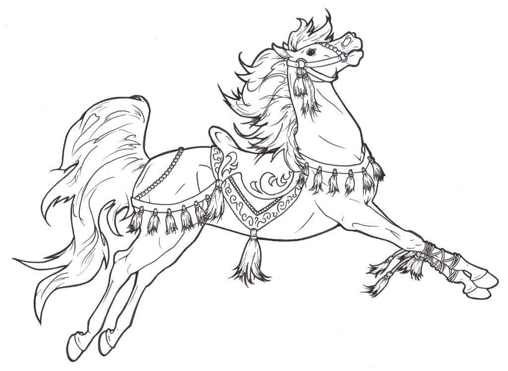 Christmas Horse Coloring Pages At GetDrawings Free Download