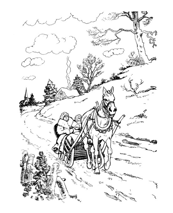 Christmas Horse Coloring Pages At Getdrawings | Free Download
