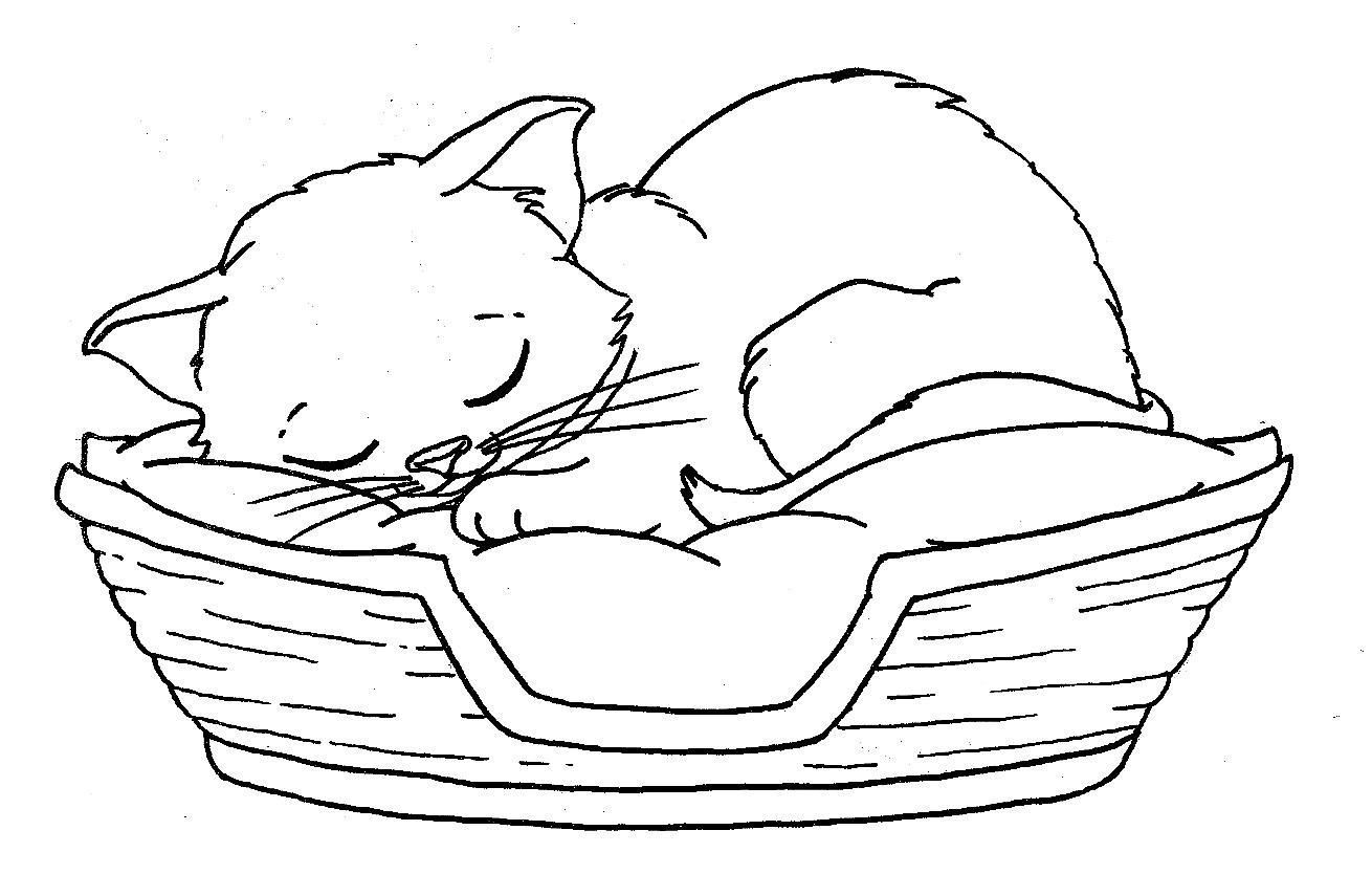 Christmas Kitty Coloring Pages at GetDrawings | Free download