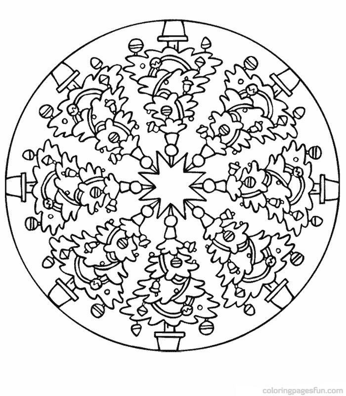 Christmas Mandala Coloring Pages Printable At GetDrawings Free Download