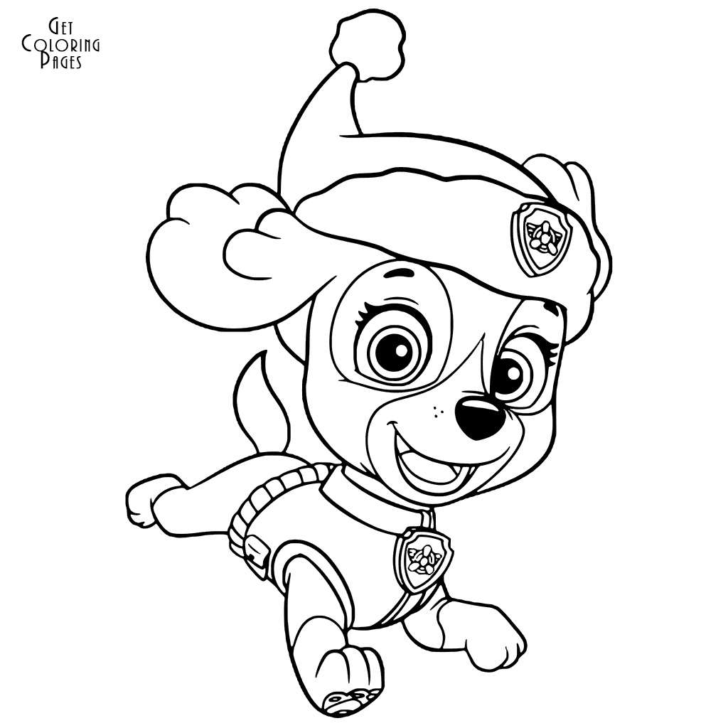 Christmas Paw Patrol Coloring Pages At GetDrawings Free Download