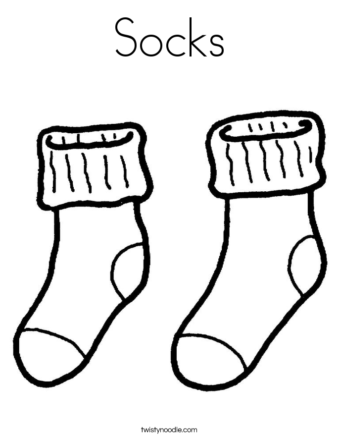 Christmas Socks Coloring Pages at GetDrawings Free download