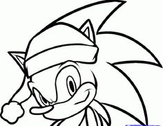 Sonic the hedgehog christmas coloring pages