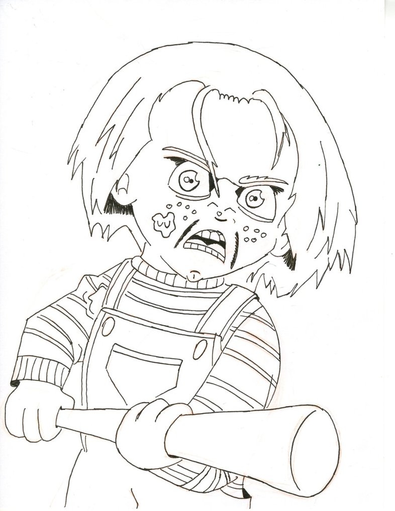 Chucky Coloring Pages At Getdrawings Free Download