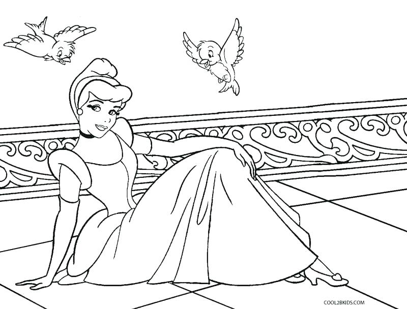 Cinderella Disney Coloring Pages at GetDrawings | Free download