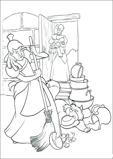 Cinderella Mice Coloring Pages at GetDrawings | Free download