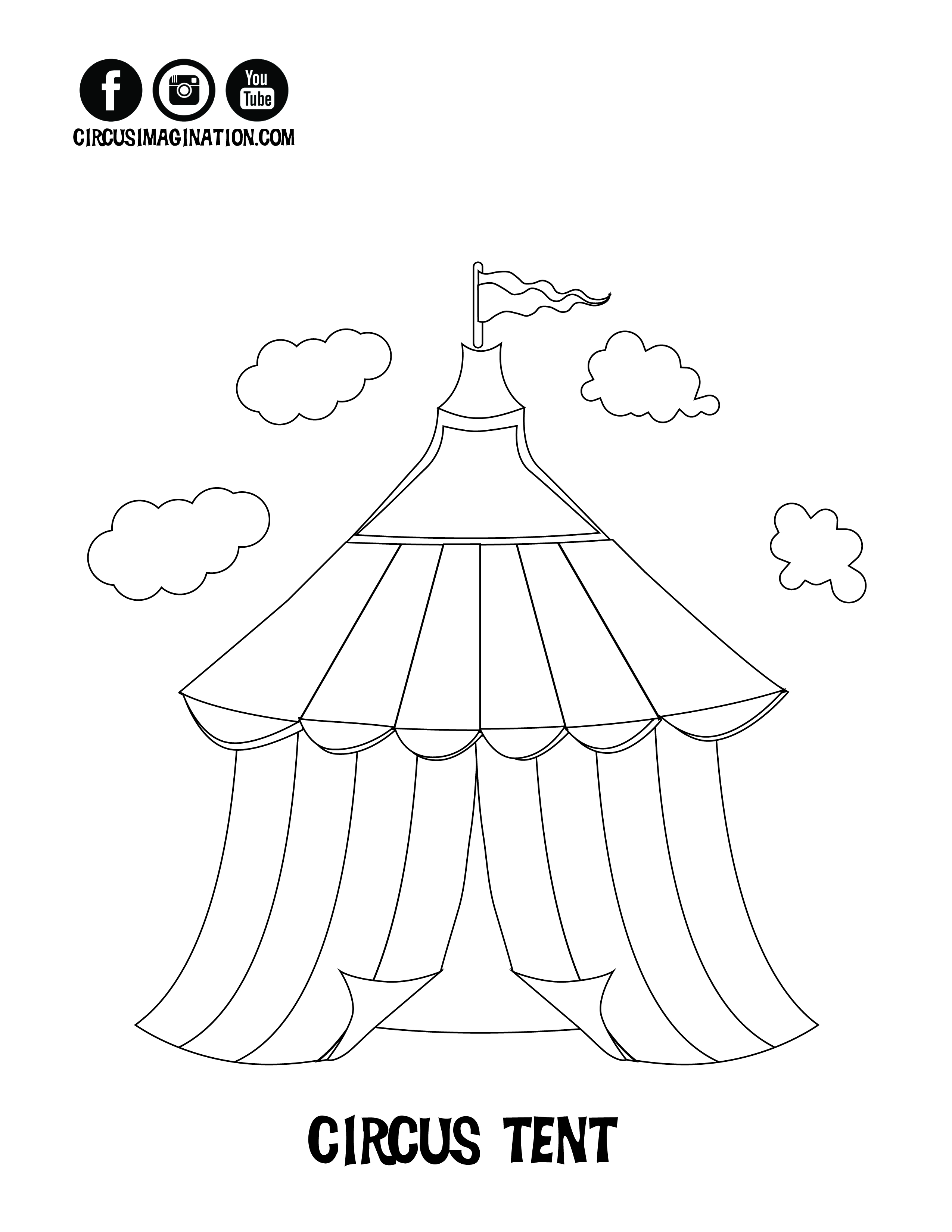 Printable Circus Tent