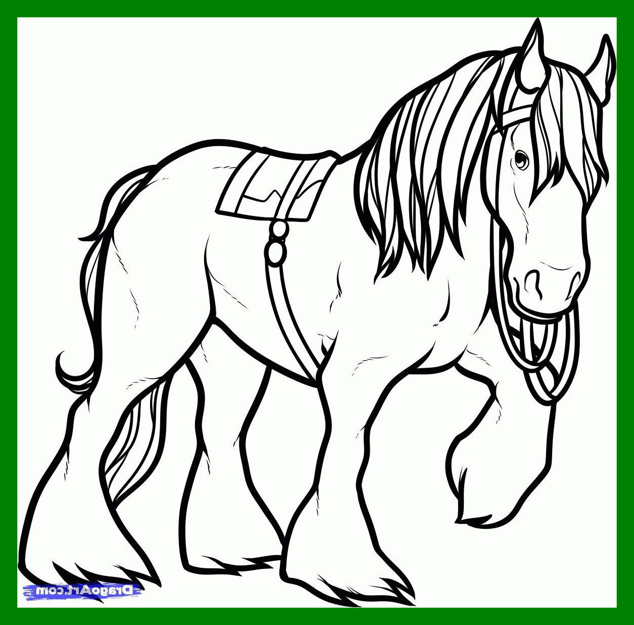 Clydesdale Horse Coloring Pages at GetDrawings | Free download