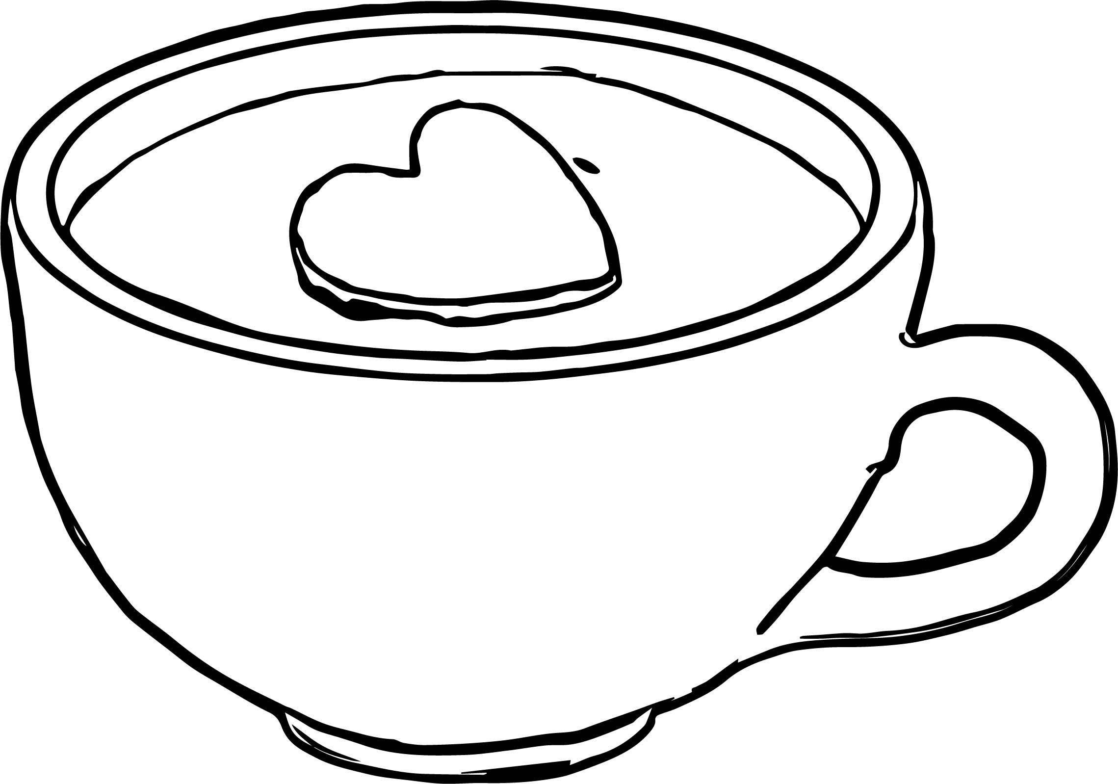 Coffee Cup Coloring Pages At GetDrawings Free Download