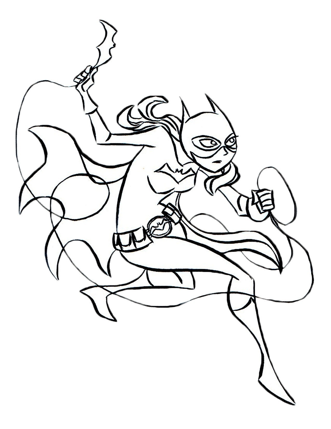 Coloring Pages Batgirl at GetDrawings | Free download