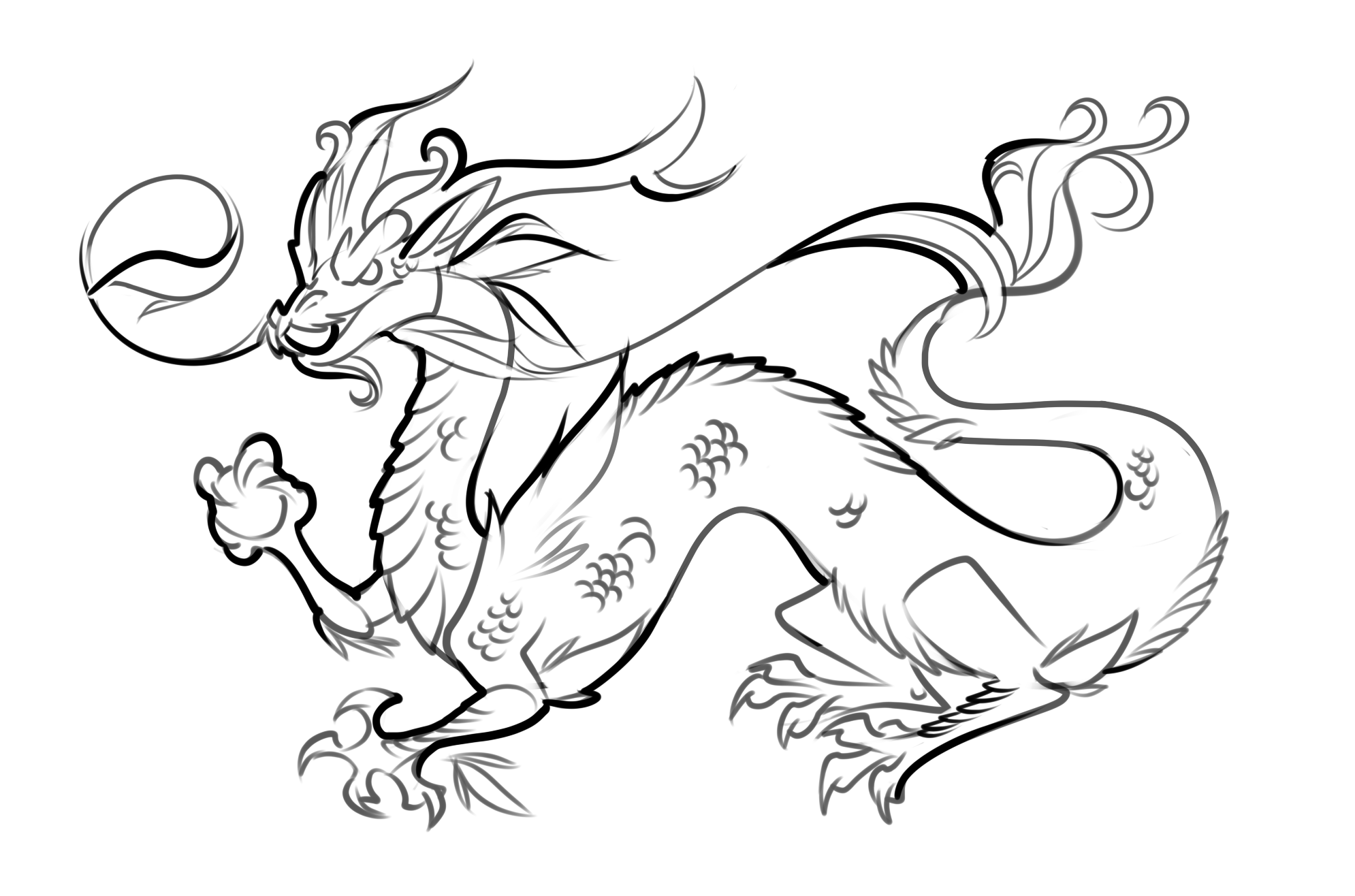 Coloring Pages Chinese Dragon At Getdrawings Free Download