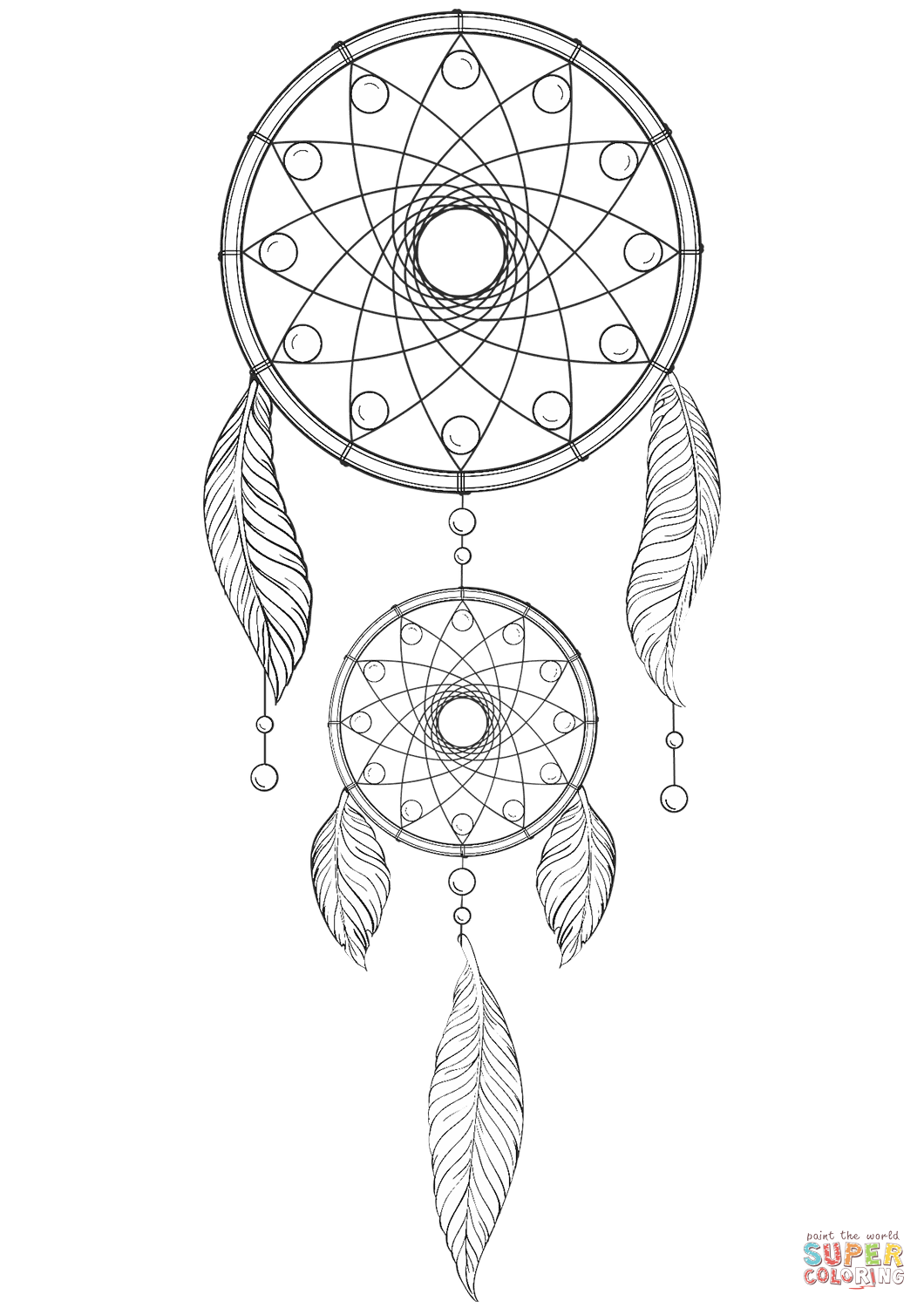 Coloring Pages Dream Catchers at GetDrawings | Free download