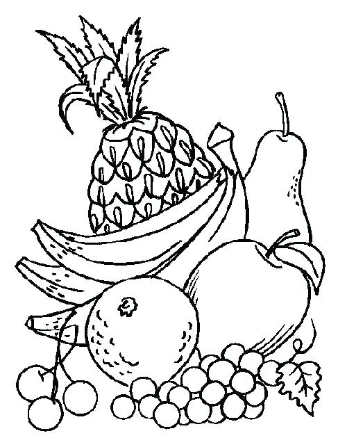 Coloring Pages For Kids Fruits at GetDrawings | Free download