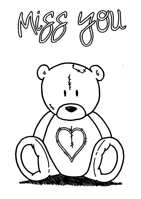 Coloring Pages I Miss You at GetDrawings | Free download