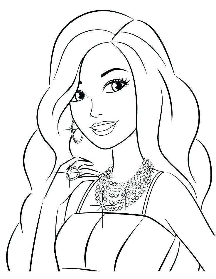 Coloring Pages Lady at GetDrawings | Free download