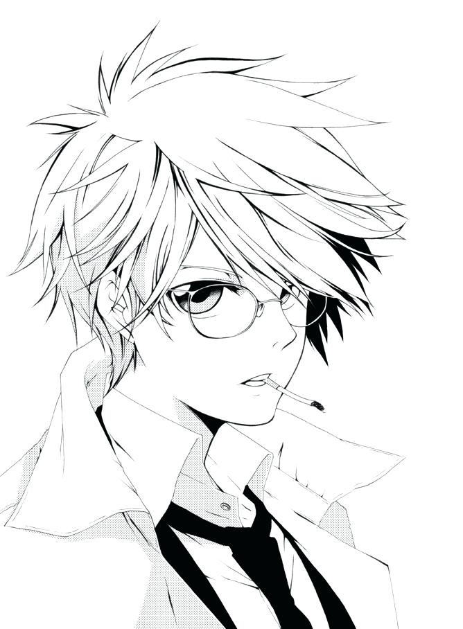 Coloring Pages Of Anime Boys at GetDrawings | Free download