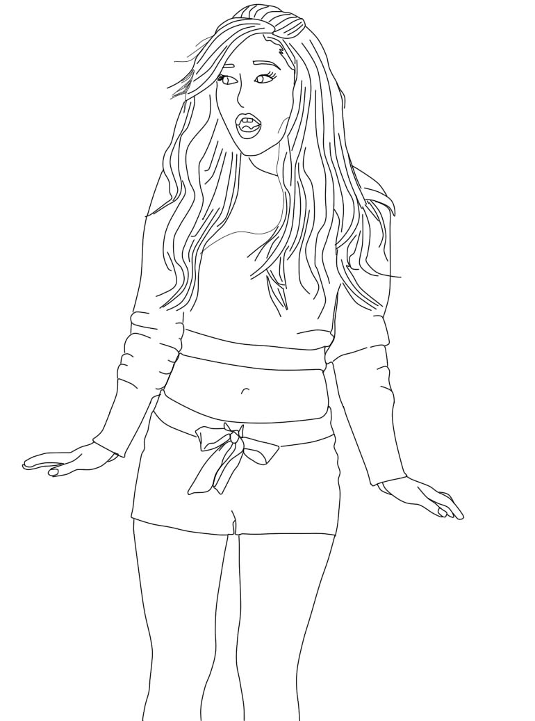 Coloring Pages Of Ariana Grande at GetDrawings | Free download