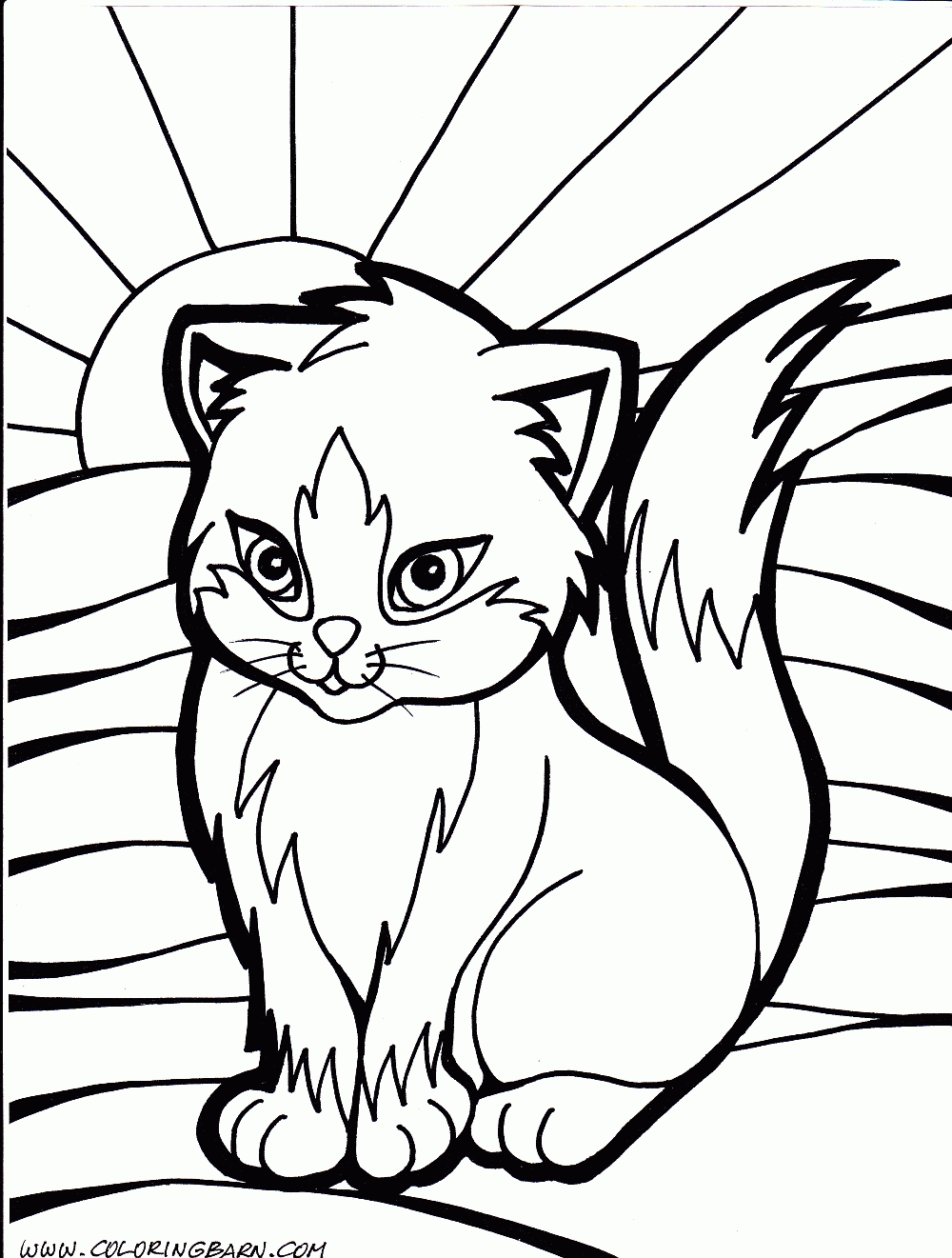 Coloring Pages Of Cute Cats at GetDrawings | Free download