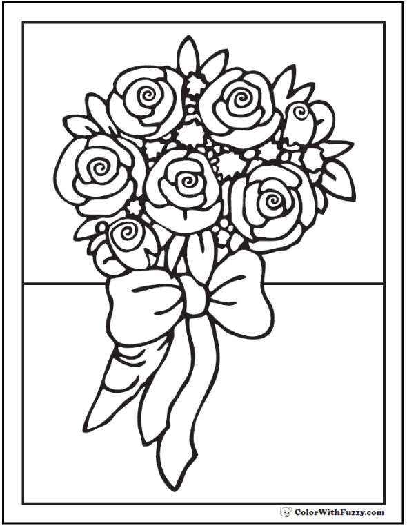 Coloring Pages Of Flowers And Roses at GetDrawings | Free download