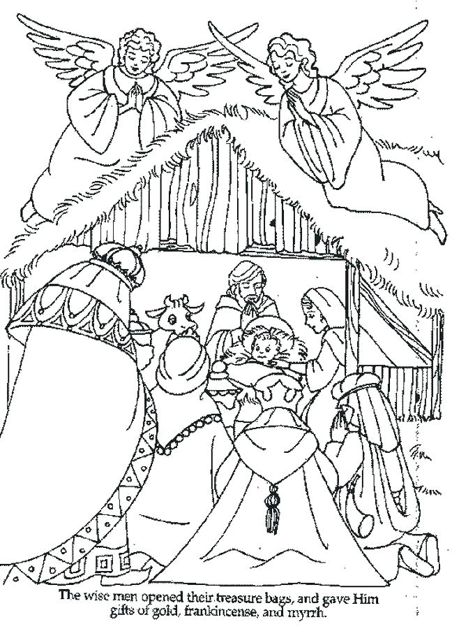 Coloring Pages Of Jesus In The Manger at GetDrawings | Free download