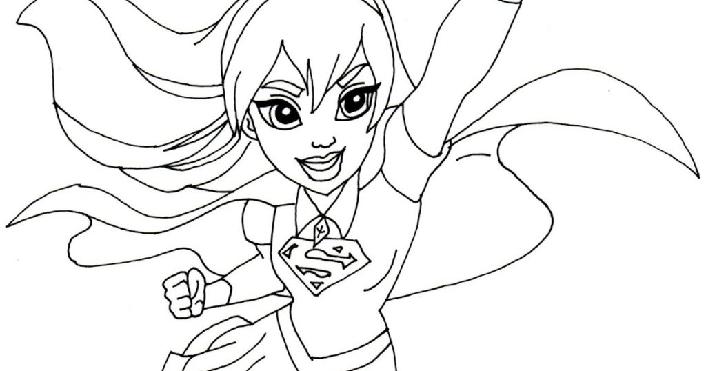 Supergirl Drawing Easy at GetDrawings | Free download