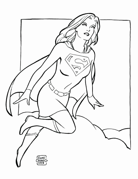 Coloring Pages Of Supergirl at GetDrawings | Free download