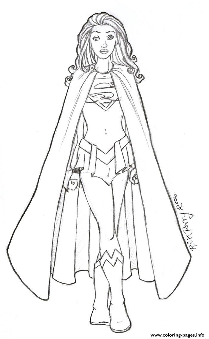 Coloring Pages Of Supergirl At Getdrawings Free Download