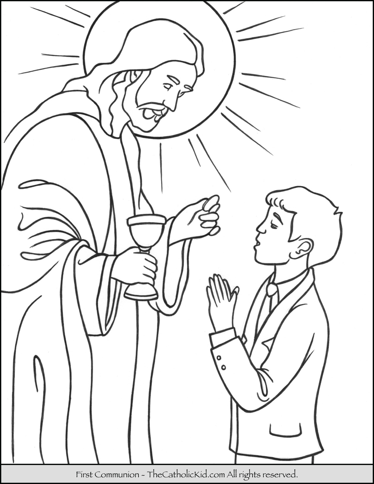 Communion Coloring Pages At GetDrawings Free Download