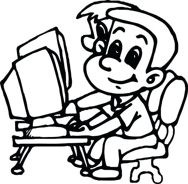 Computer Lab Coloring Pages At Getdrawings Free Download