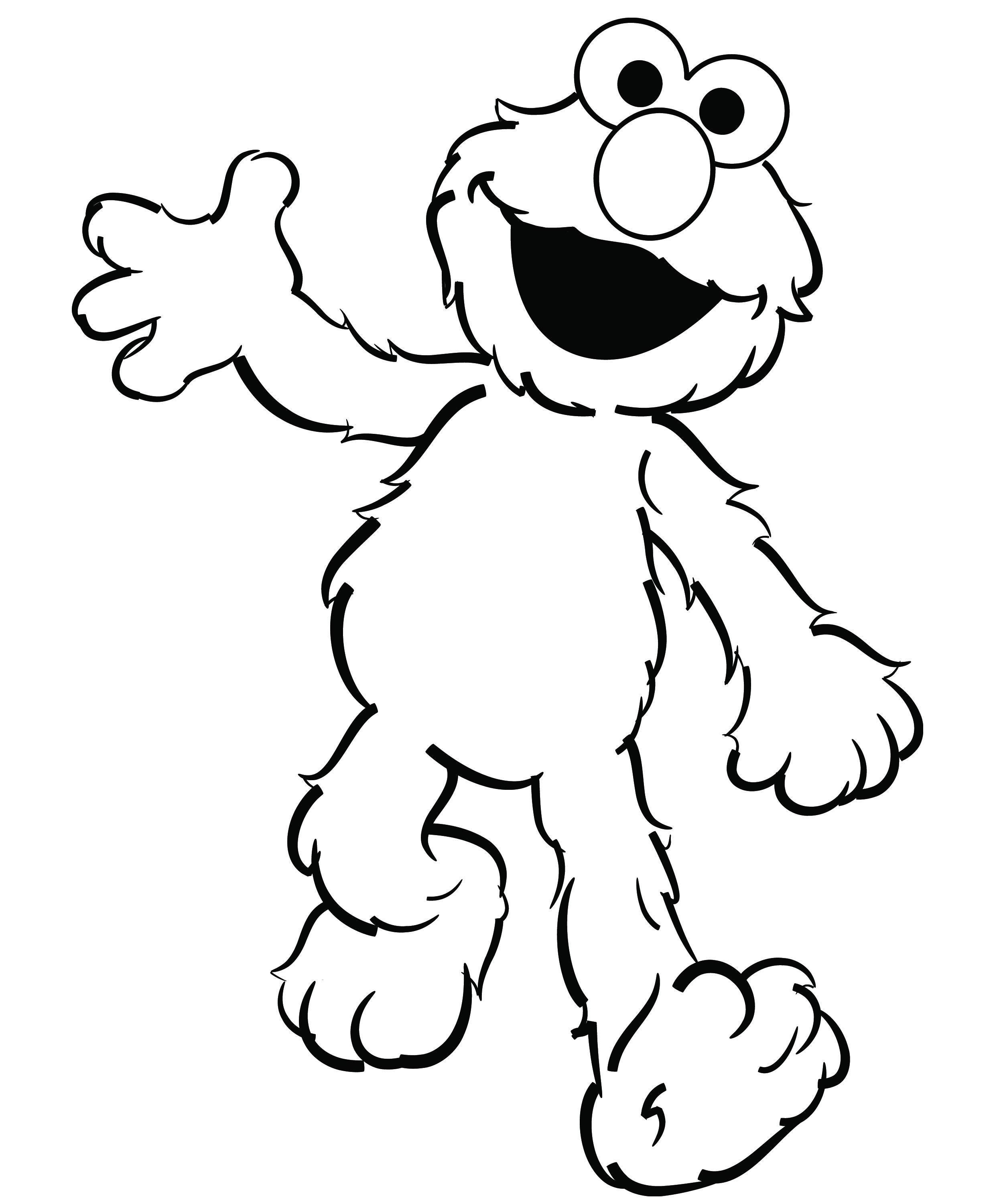 Cookie Monster And Elmo Coloring Pages at GetDrawings | Free download