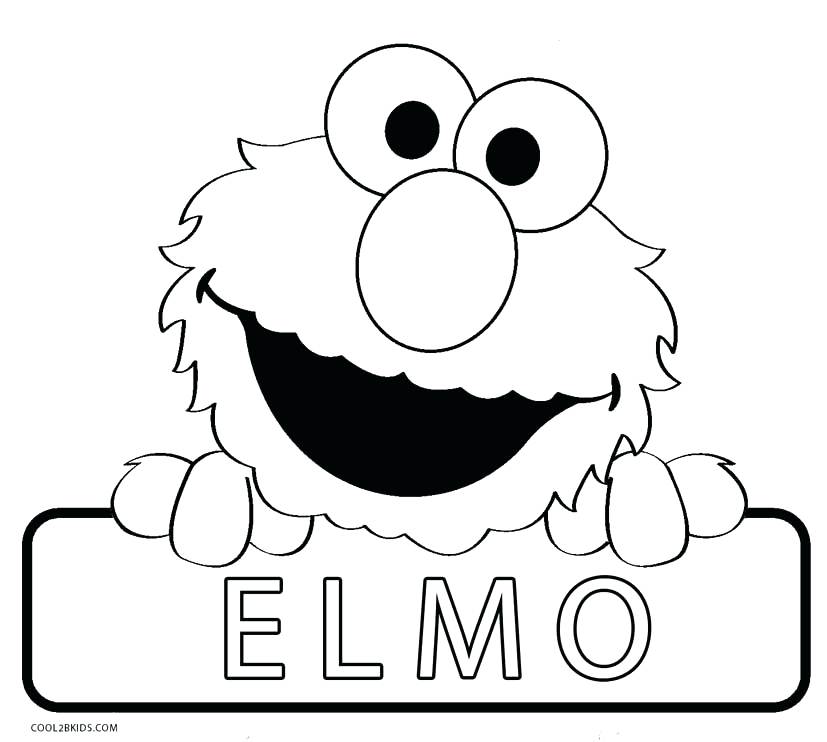 Cookie Monster And Elmo Coloring Pages at GetDrawings | Free download