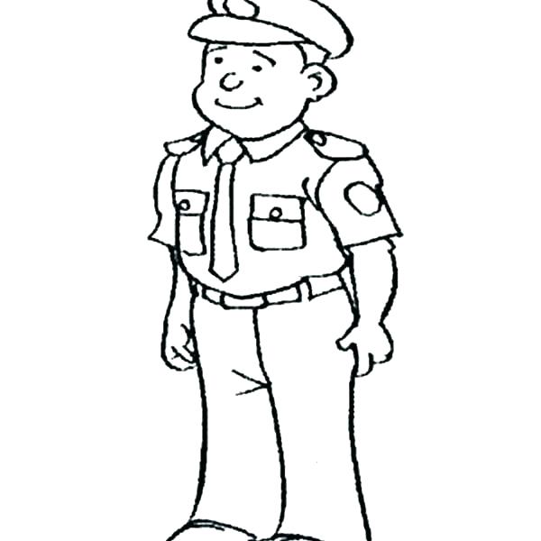 Cop Coloring Pages At Getdrawings 