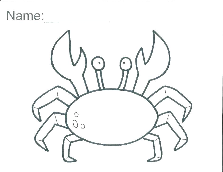 Crab Coloring Pages at GetDrawings | Free download