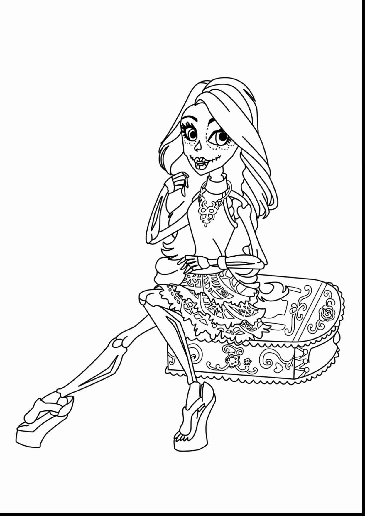 Creepy Halloween Coloring Pages at GetDrawings | Free download
