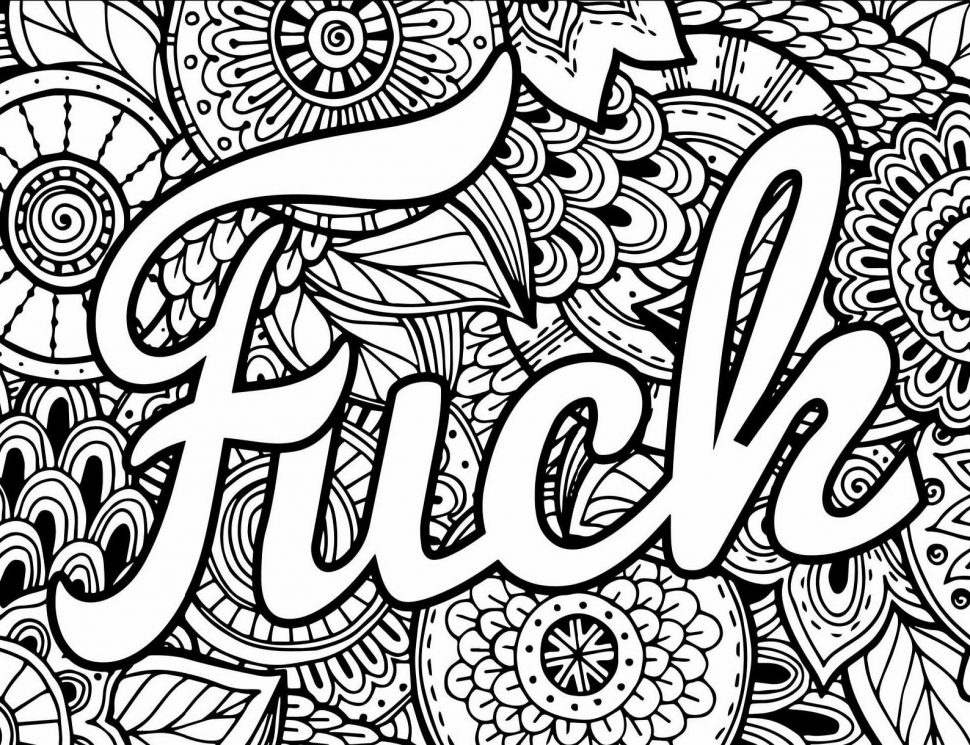 Curse Word Coloring Pages Printable At Getdrawings | Free Download