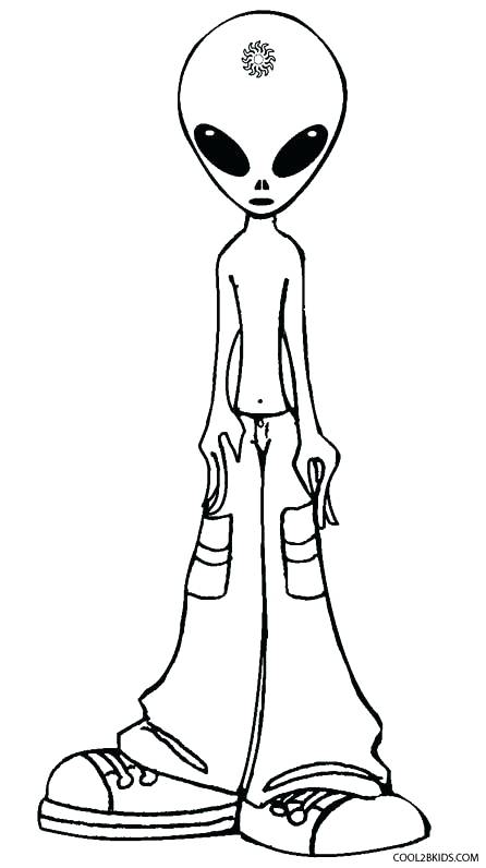 Cute Alien Coloring Pages at GetDrawings | Free download