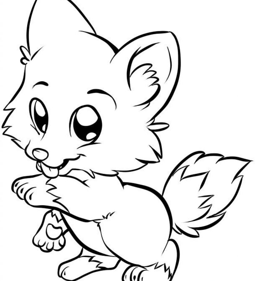 Cute Animal Coloring Pages For Girls at GetDrawings | Free download