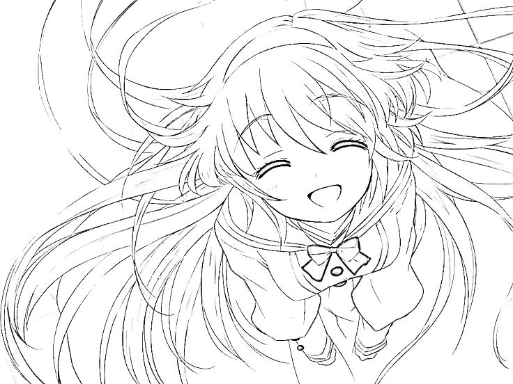 Nightcore Anime Coloring Pages - Coloring and Drawing