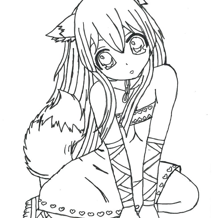 Cute Anime Coloring Pages To Print at GetDrawings | Free download