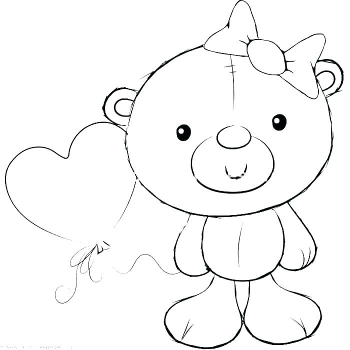 Cute Bear Coloring Pages at GetDrawings | Free download