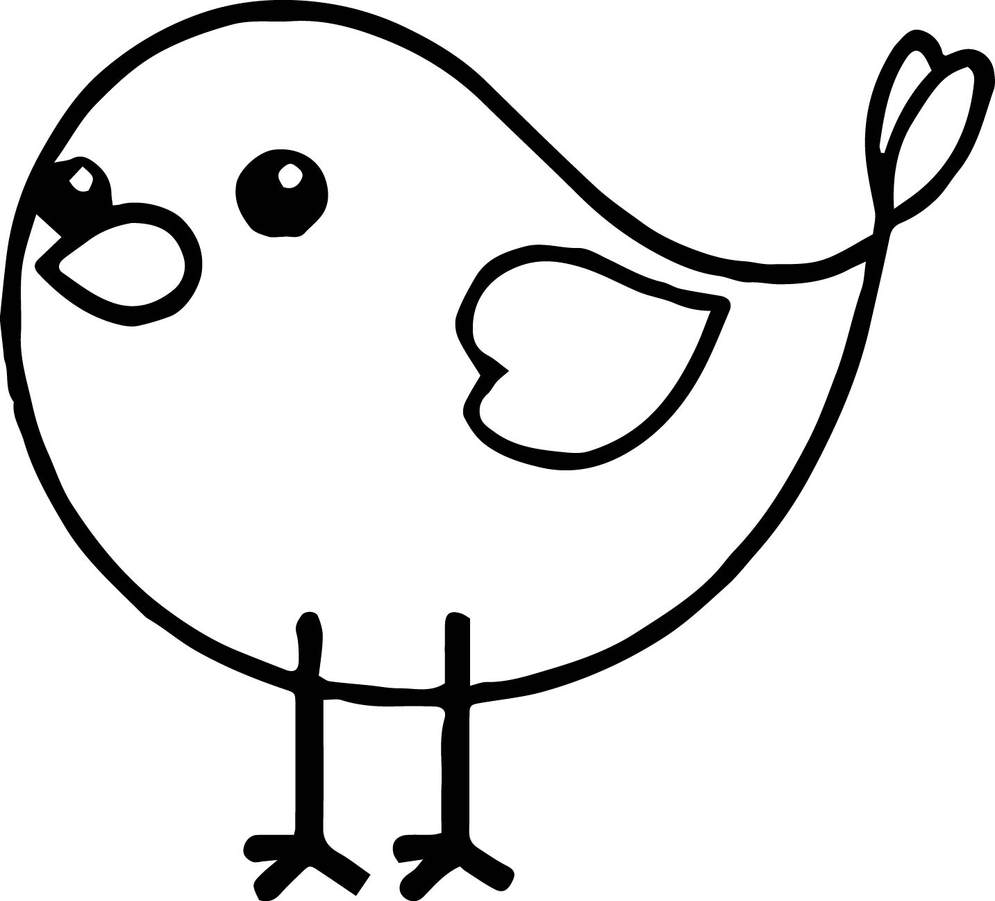 Cute Bird Coloring Pages At Getdrawings Free Download