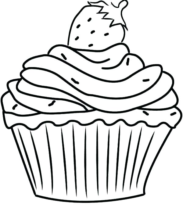 Cute Cupcake Coloring Pages at GetDrawings | Free download
