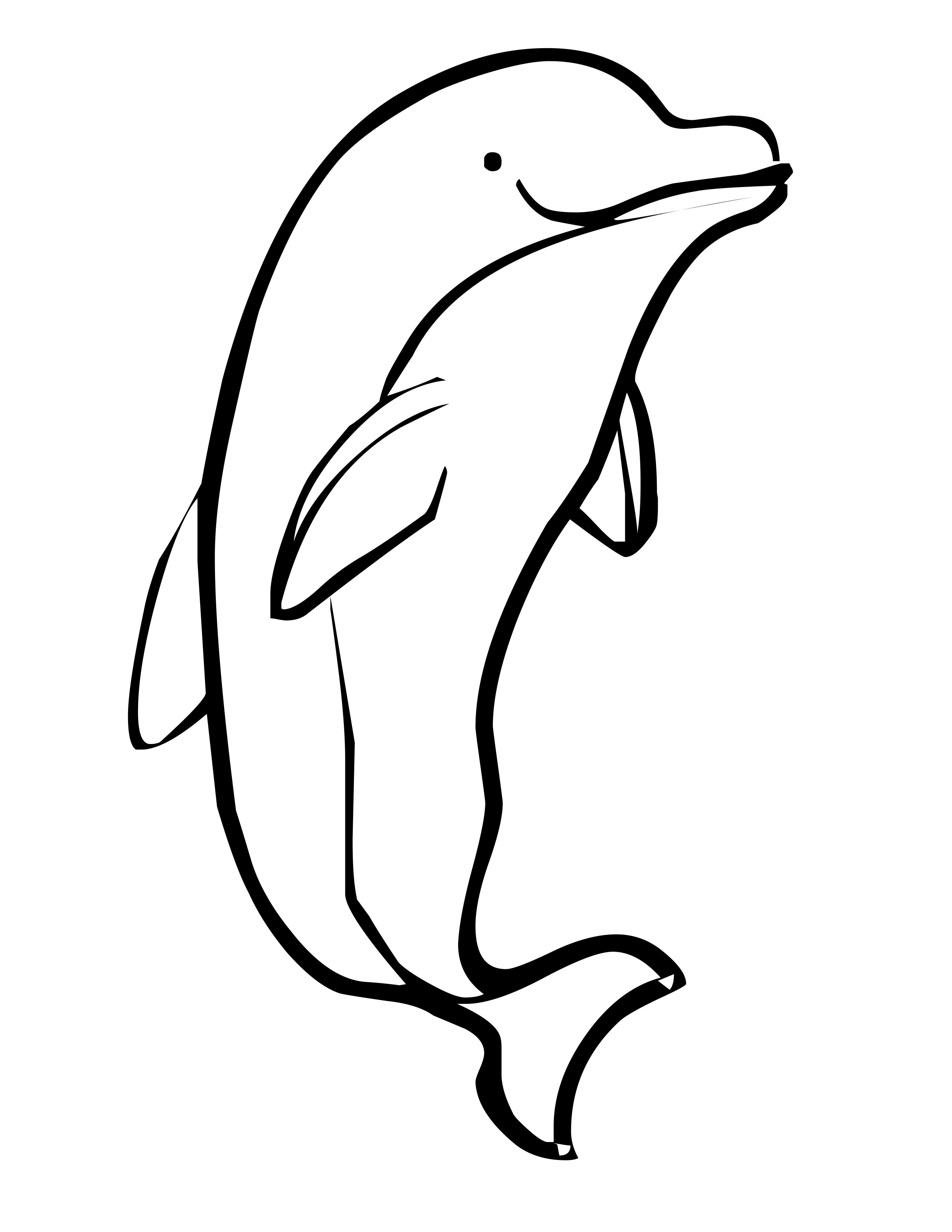 Cute Dolphin Coloring Pages at GetDrawings Free download