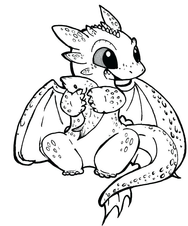 Cute Dragon Coloring Pages at GetDrawings | Free download