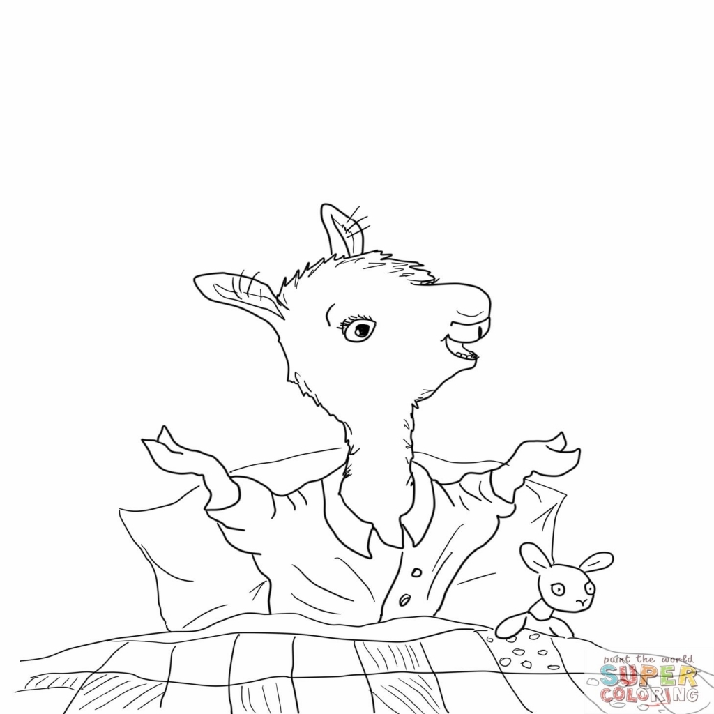 Cute Llama Coloring Pages at GetDrawings | Free download