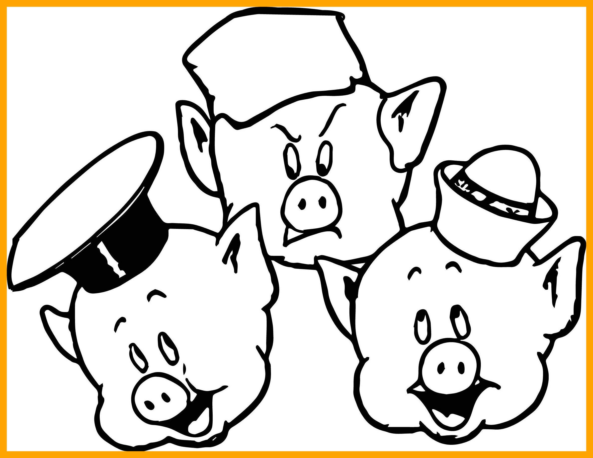 Cute Pig Coloring Pages at GetDrawings | Free download
